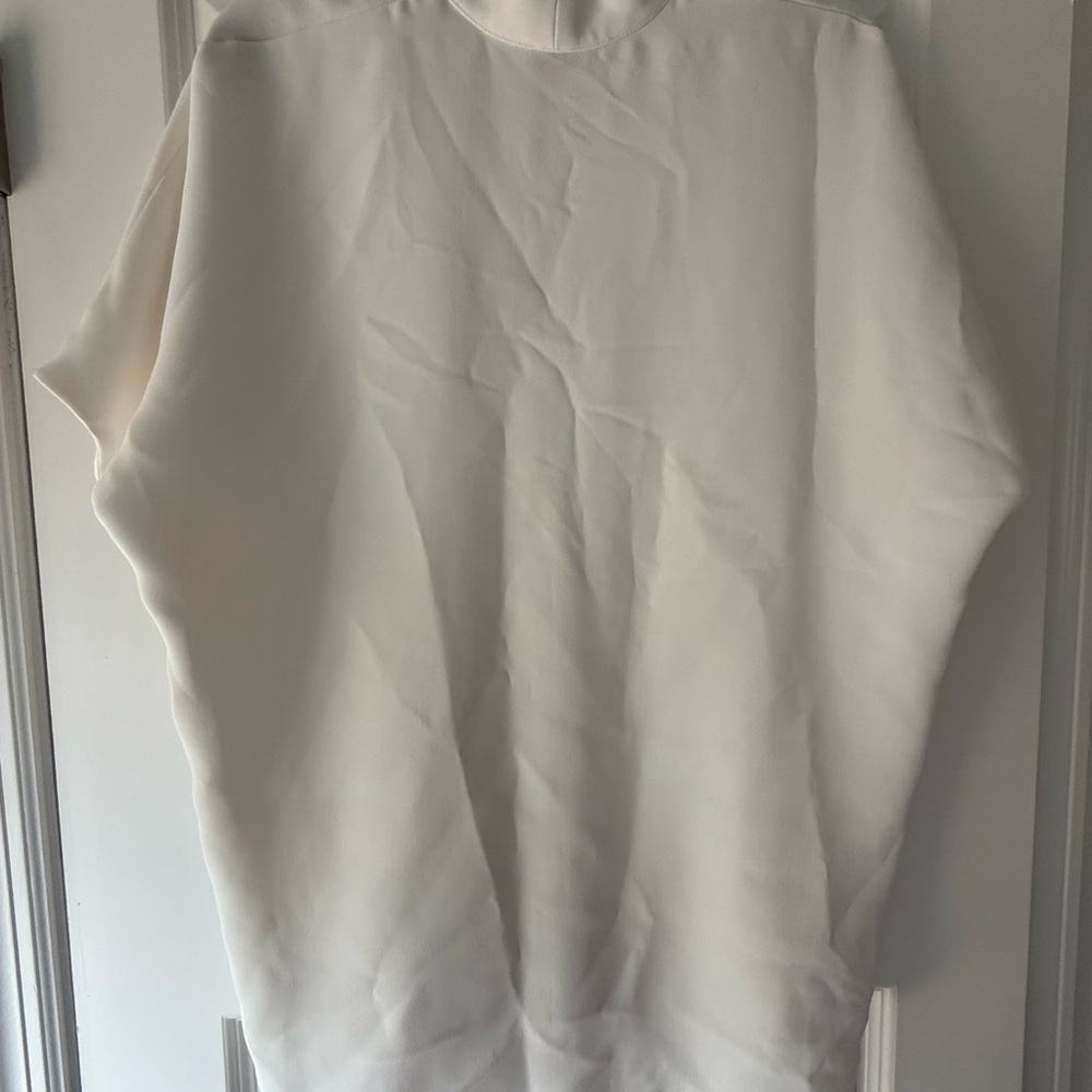 Vince Dolman V-Neck White Shirt Size Medium - Picture 10 of 13